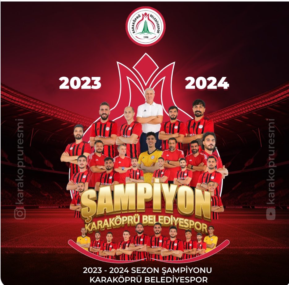 eminsatoglu's tweet photo. Satoğlu A.Ş ve 1+1 Proje olarak sponsorlarından olduğumuz @Karakopruresmi şampiyonluğunu yürekten kutlarız.Futbolcularımızı, teknik ekibimizi ve kulüp yöneticilerimizi tebrik ederiz.Mazinizde biriktireceğiniz nice şampiyonluklara 👏👏👏@Karakopruresmi @kurkcuoglumetin @mimar_ihs https://t.co/phoIxhkXid
