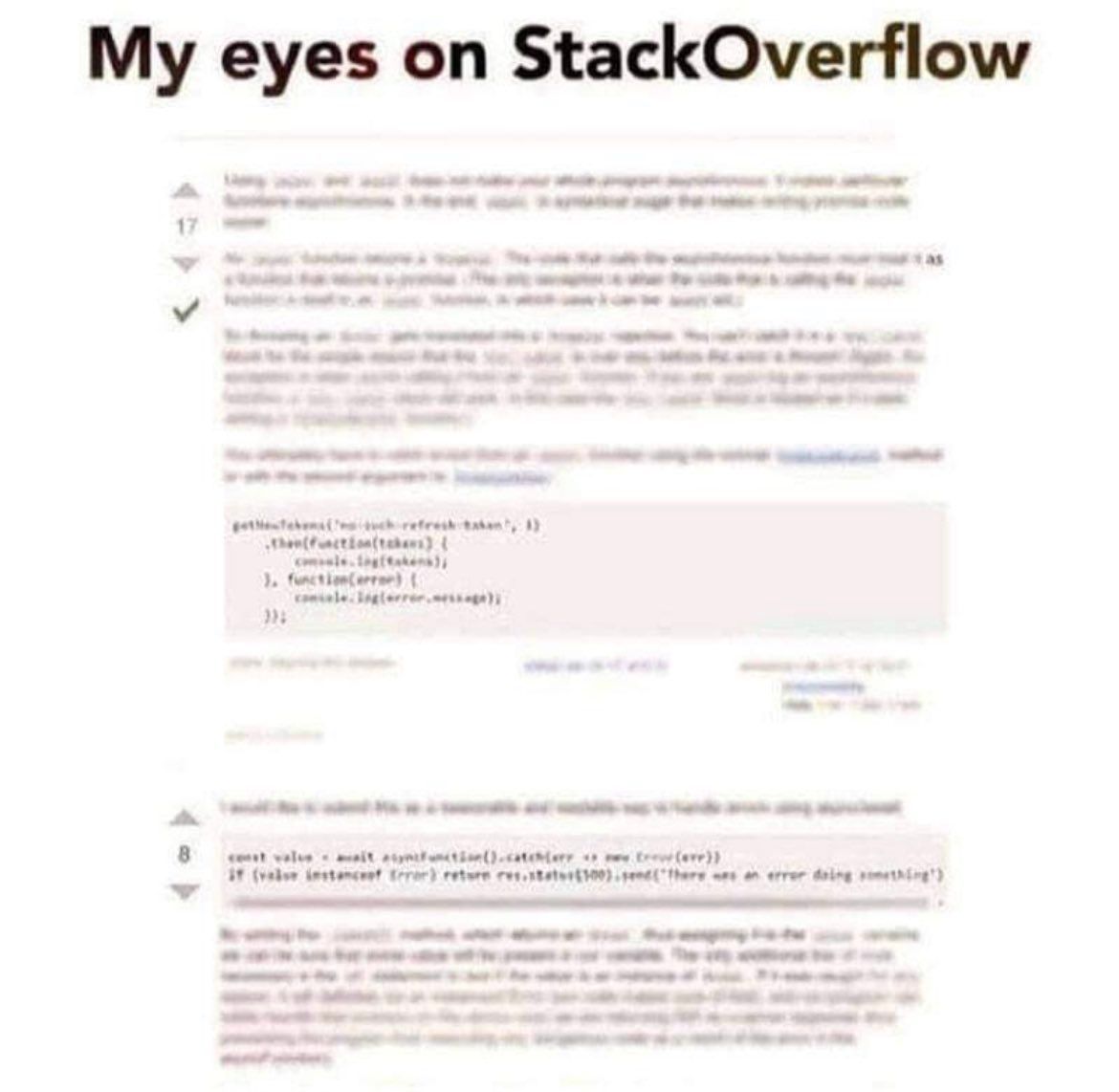 programmers_hub's tweet image. What every developer sees on stackoverflow