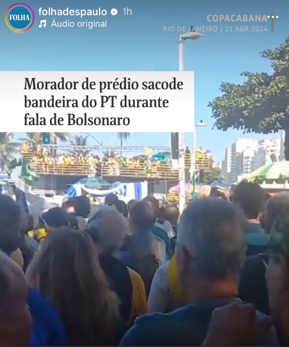 Obrigado ⁦@UOL⁩ por nos evidenciar que o Bolsonarismo conhece, permite, convive com a liberdade de expressão de terceiros, ao contrário de outros…. A LIBERDADE é INEGOCIÁVEL.