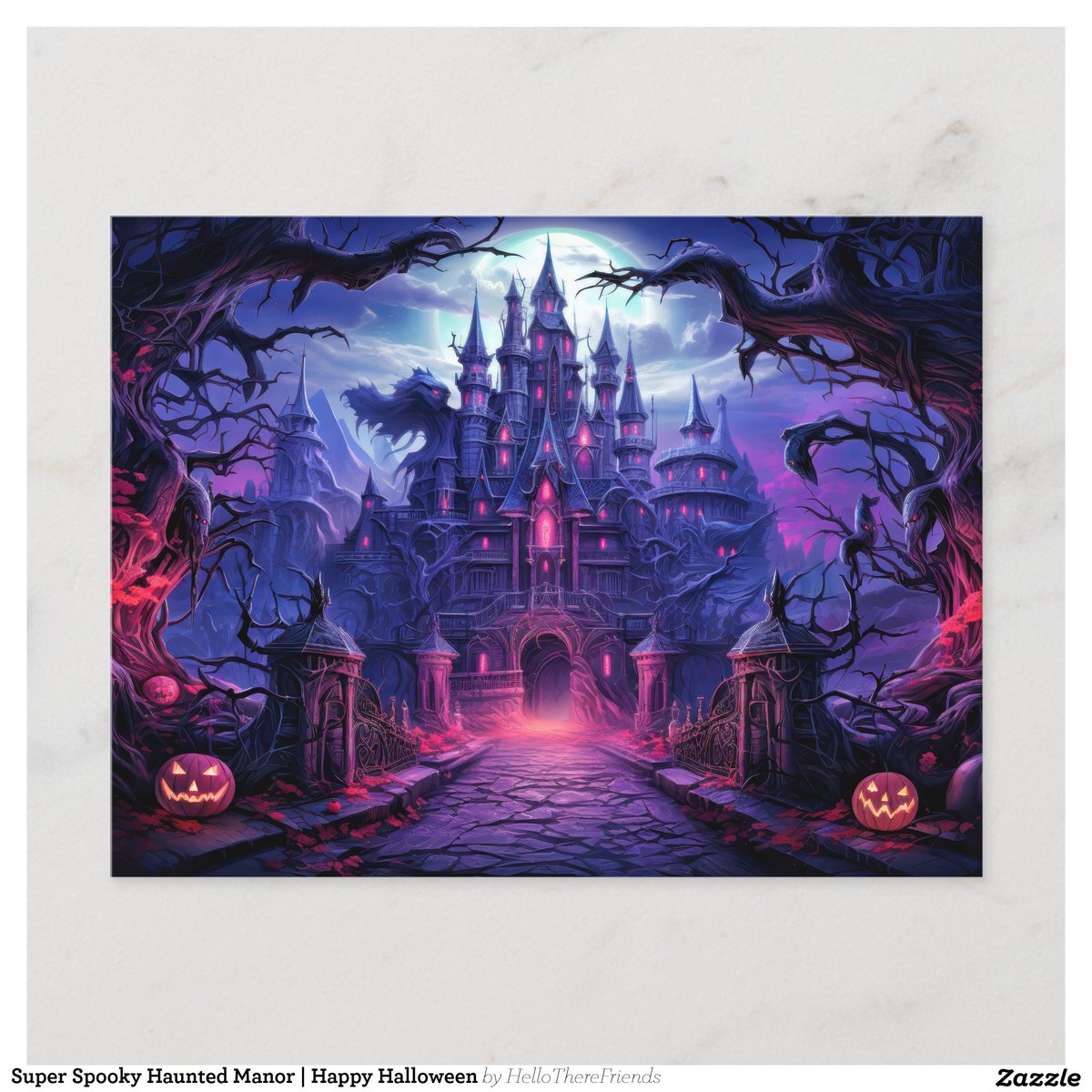 Super Spooky Haunted Manor | Happy Halloween Postcard→zazzle.com/z/clbr922g?rf=…

#Postcards #Hello #Stationery #HappyHalloween #Halloween #Pumpkins #Halloween2024 #TrickOrTreat #HauntedHouse #Zazzle #Horror #Gothic