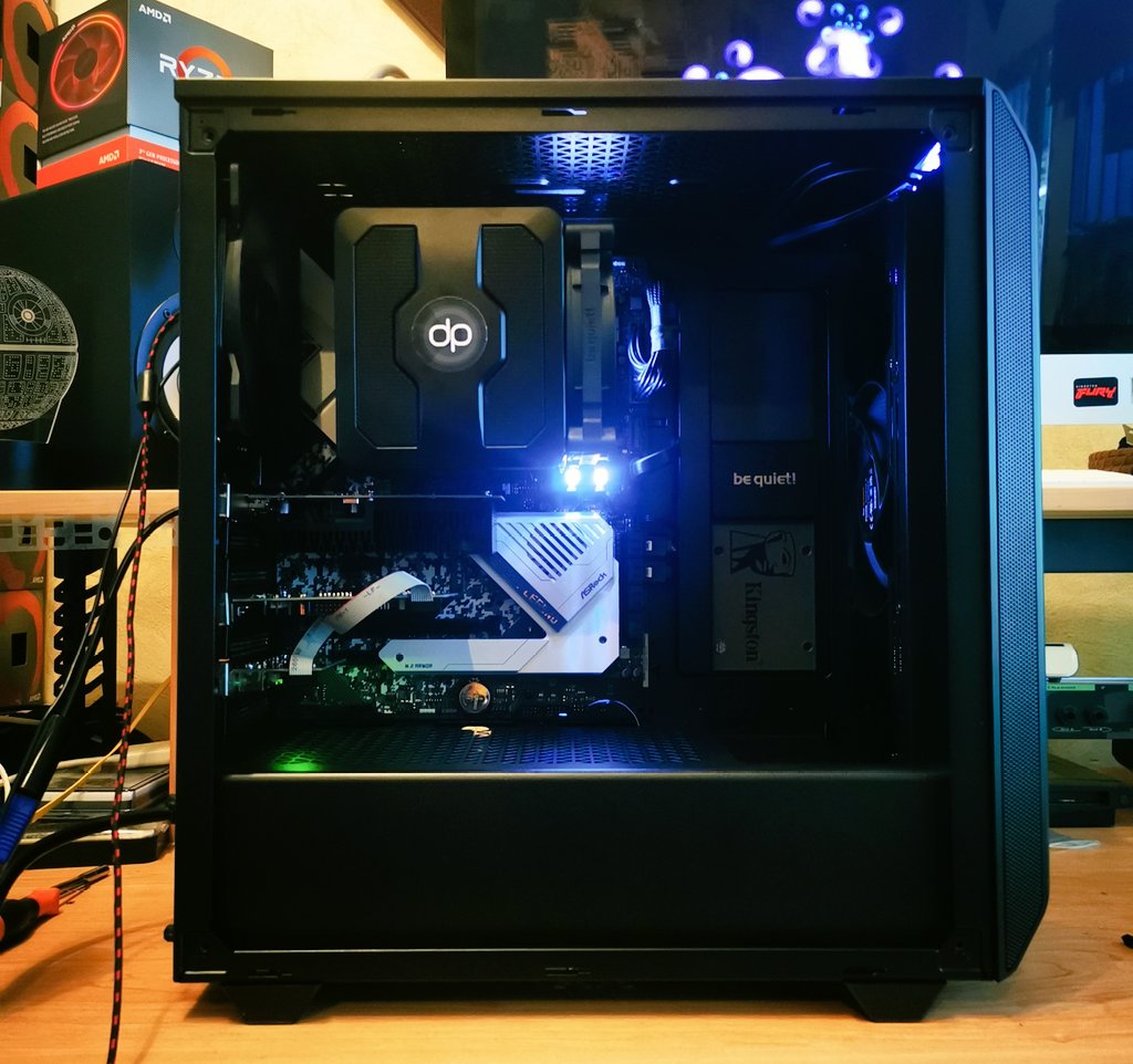 Acabando un nuevo Audio-equipo 
Ryzen 5950X, Nmve WD Black 1Tb X2, 64GB RAM 3600Mhz, +SSD Samsung EVO 2Tb +Kingston SSD 2Tb
Grafica dedicada NVIDIA 1050Ti
RME HDSPe MADI