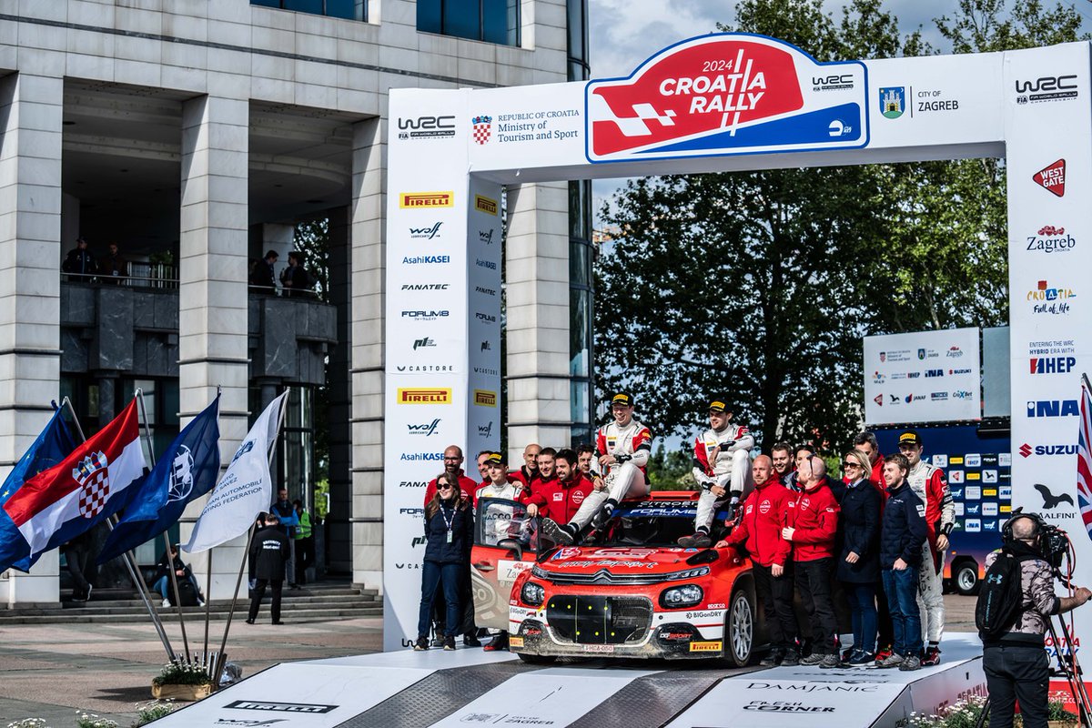 Podium 🥇🥈🥉 👏 #WRC I #WRC2 I @croatia_rally 🇭🇷