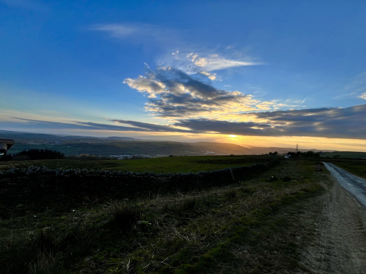 I call these ‘Sunset over the A470 at Nantgarw’