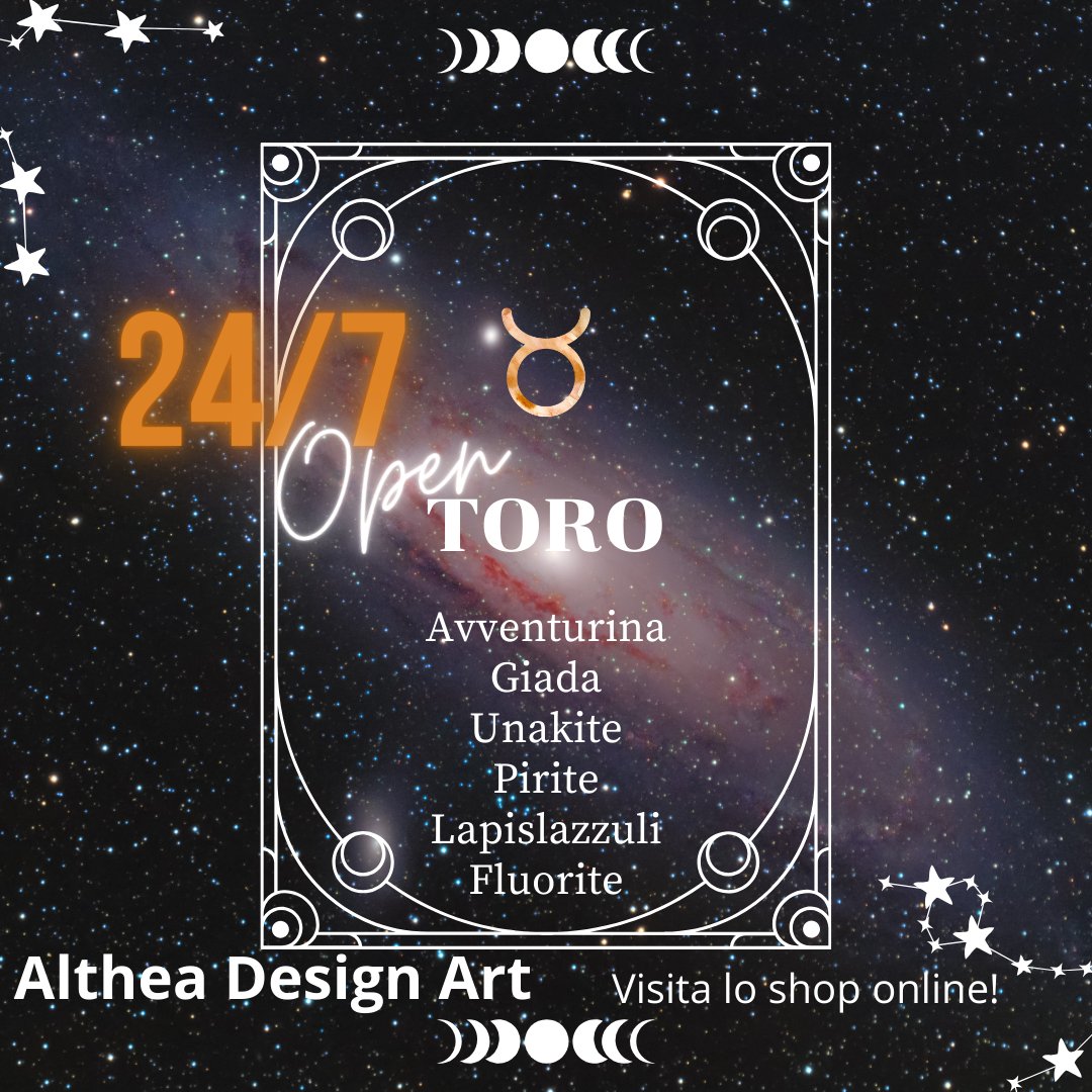 AltheaDesignArt's tweet photo. E' la stagione del Toro! ♉️
https://t.co/RLdmn0hJLc
#crystalshop #cristalli #cristalloterapia #crystalhealing #crystalvibes #crystalenergy #crystal #zodiacsigns #birthdaygift #avventurina #giada #unakite #pirite #lapilazzuli #fluorite #crystals #shoponline #toro #taurus #gift https://t.co/0FHPqfTUKJ