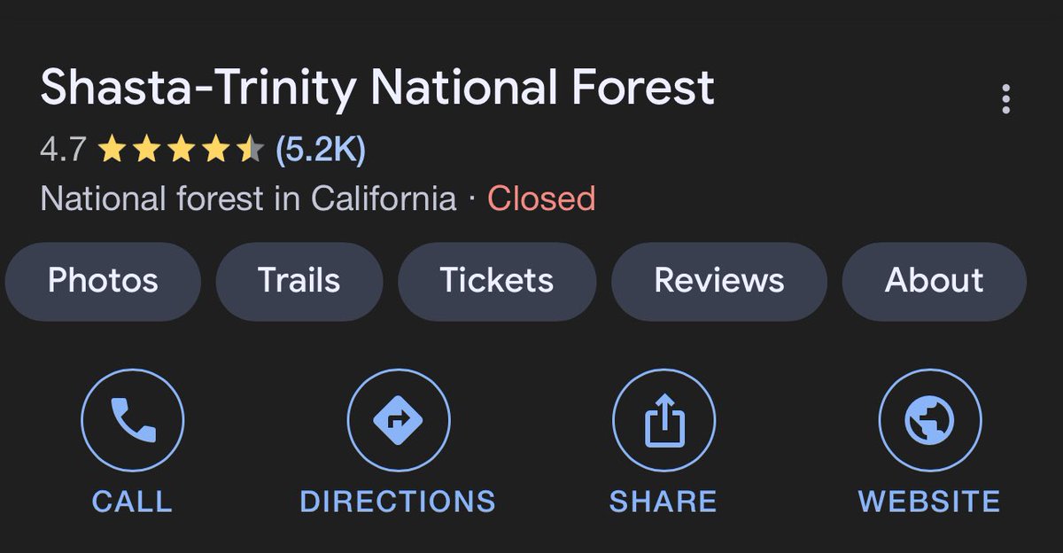 dannethboi's tweet image. How are they gonna close 2 million acres of land ?? What if I was bored today &amp;amp; decided to take a stroll to Shasta Trinity National Forest only to find it closed, I’d be upset!!!! #openit