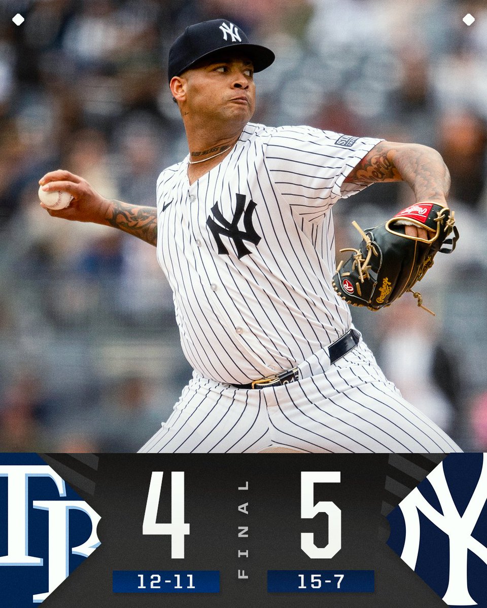 The @Yankees use a 4-run 5th inning to win the series finale!
