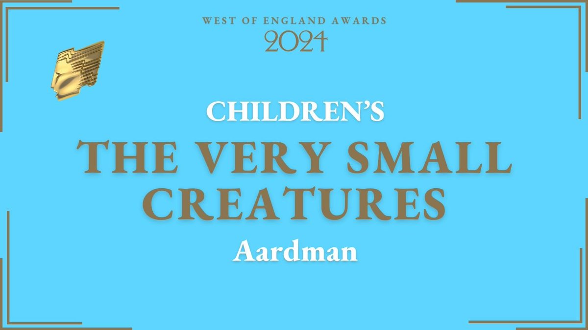 Our Children’s category is presented by Mollie Pearce and Charlie Bees from season 2 of #TheTraitors. This category was filled with so much amazing work. Join us in celebrating our 2024 winners @aardman for ‘The Very Small Creatures’. #RTSWOE