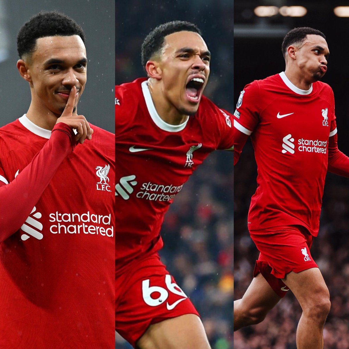 Most direct free-kicks scored for Liverpool in the Premier League:

◎ 8 - Jamie Redknapp 
◎ 7 - Steven Gerrard 
◉ 6 - Trent Alexander-Arnold 

TAA has another record in his sights. 🎯