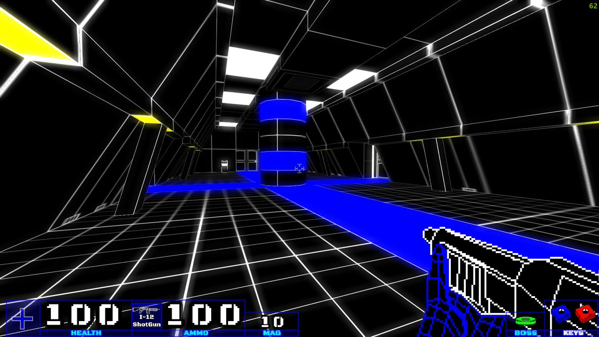 Another spaceship corridor. #retrofps #boomershooter #scifi #indiegames #gamedev