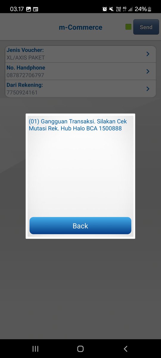 perisandi's tweet photo. @myXL gak bisa isi kuota.. huft... 
Saldo rekening kepotong, paket kuota gak masuk (moga besok balik lagi, atau paket kuotanya masuk) ngisi pakek pulsa juga gak bisa (gangguan mulu). 
Hahhhhhhh https://t.co/A53eiFJcCW