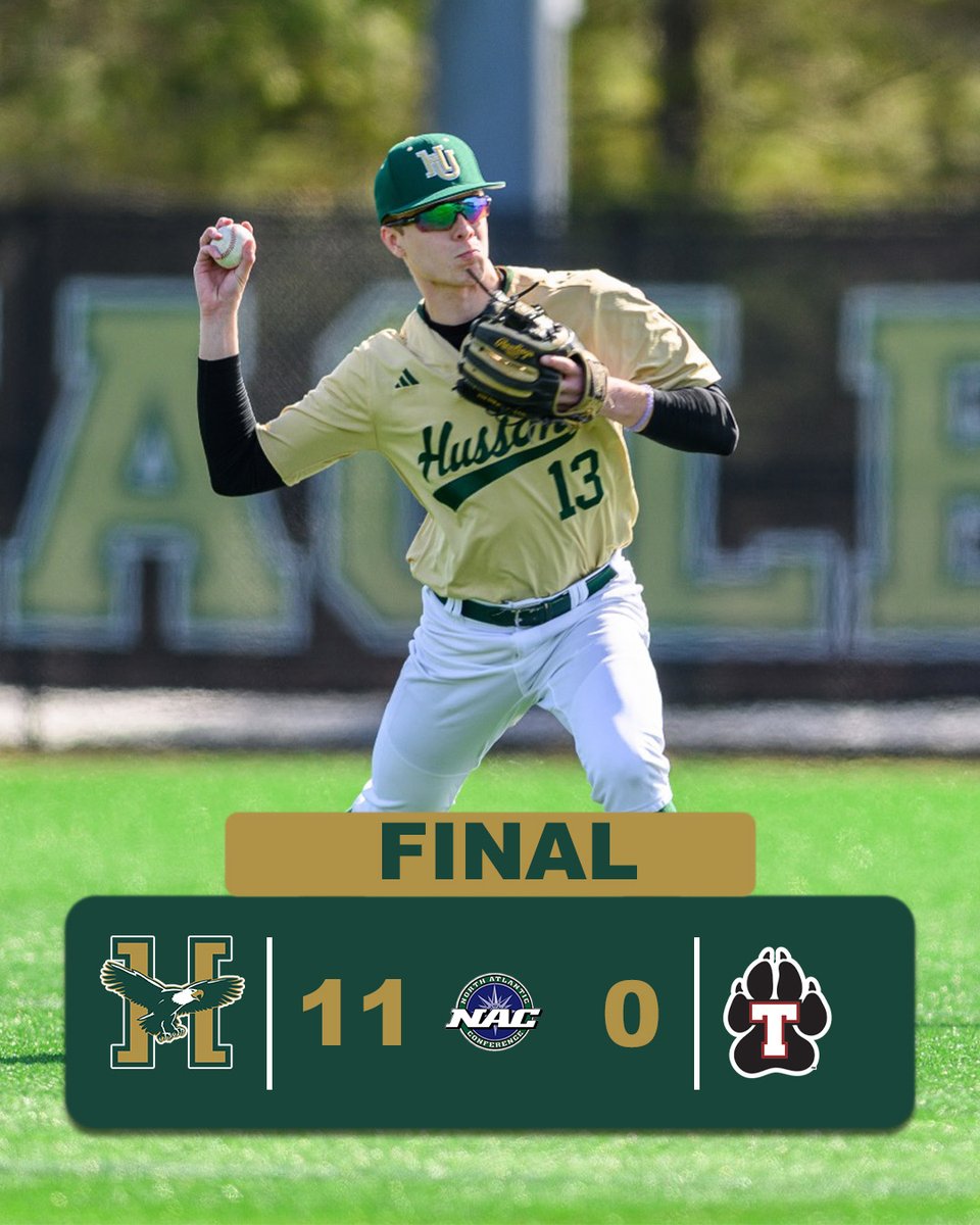 HussonUEagles's tweet photo. @HussonBaseball keeps a strong day of @HussonU athletics going, as a strong pitching performance from Matt Wallingford and Tanner Audyatis and a three-hit, two-RBI game from Matt Holmes lead the Eagles to a game one win over Thomas⚾ https://t.co/3Ctmbatdbw
