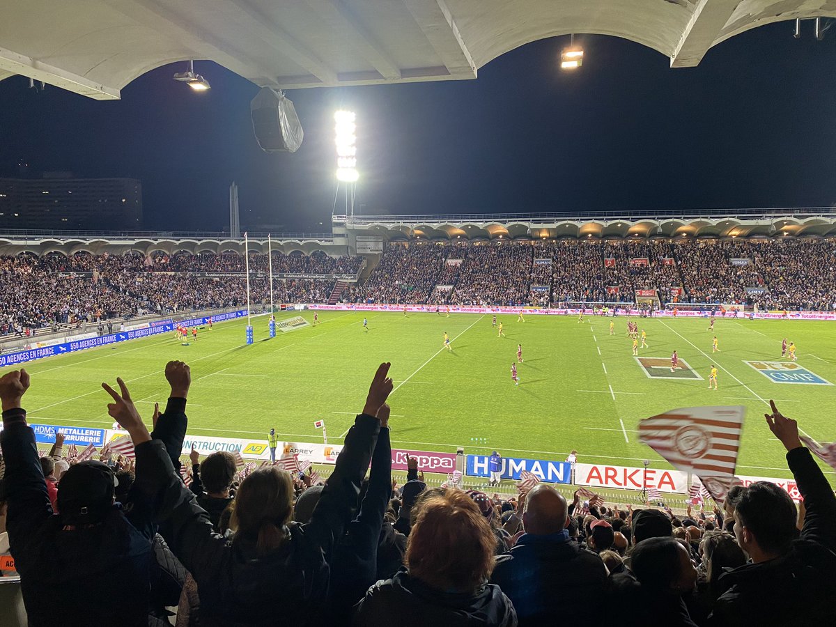 jeandetes's tweet photo. L’UBB est en éruption contre Clermont ! Damian Penaud marque le 4eme essai bordelais ! Lucu transforme encore, 34-0 pour Bordeaux face aux hommes d’Urios 
#UBBASM https://t.co/URtbA4blK1