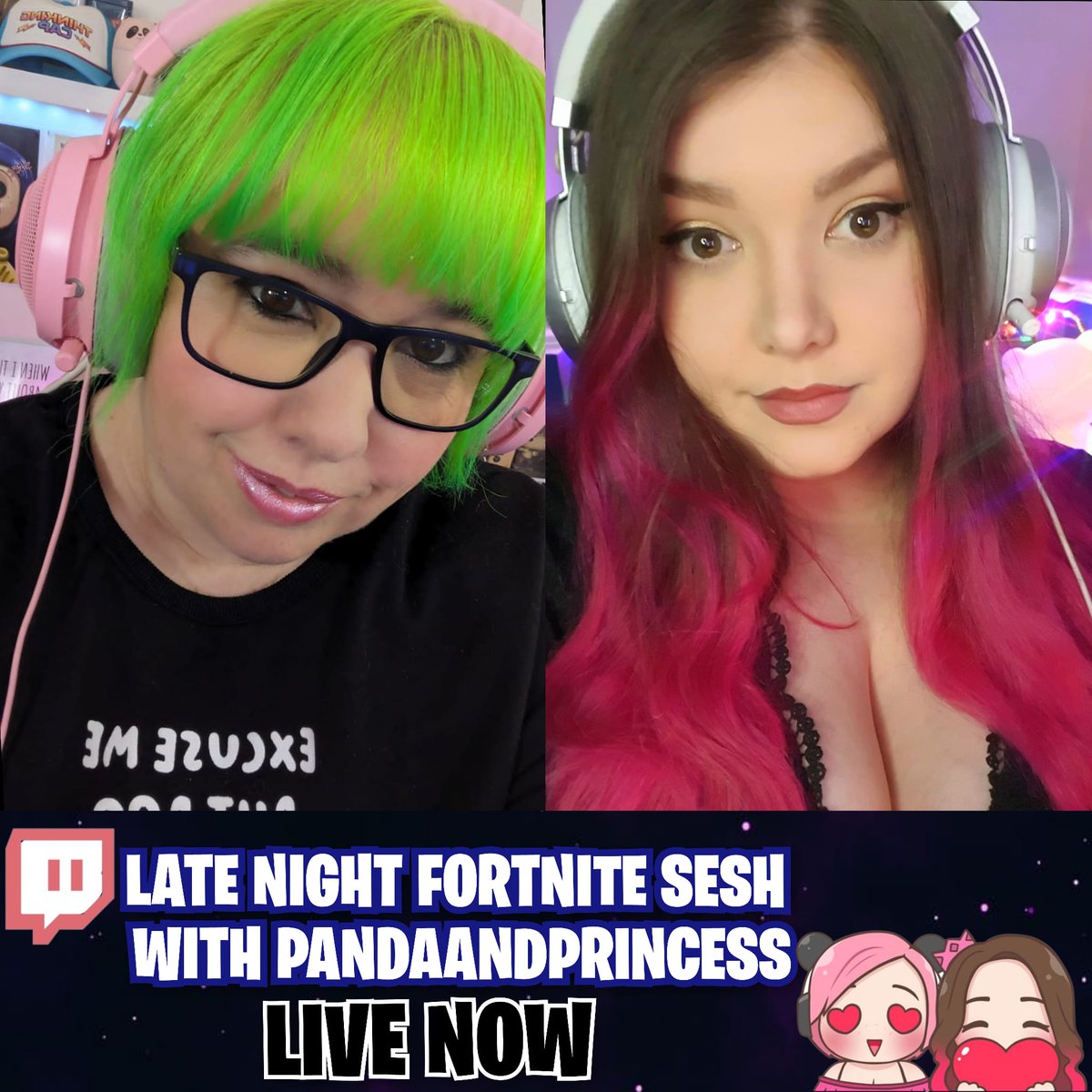 💥💥Pew Pew We Love You💥💥

It's Fortnite Date Night and we are LIVE on Twitch 💜

twitch.com/pandaandprince…

🐼👸