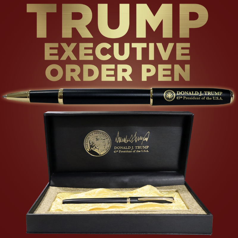 ProudPatriots1's tweet photo. 🇺🇸 Trump 2024 Executive Order Pen
✍️ Own the same pen President Trump uses
✅ Click now to own yours!