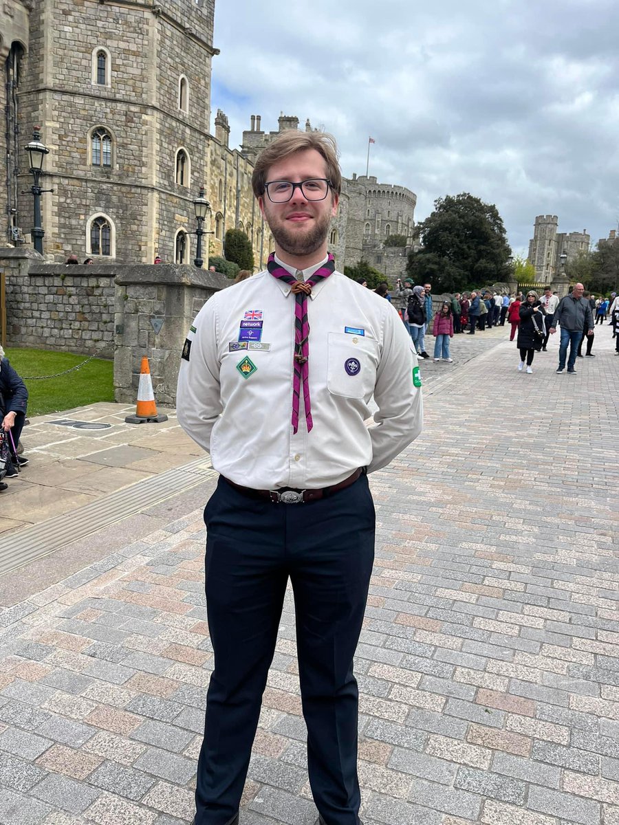 TheFourthPart's tweet photo. Had a fantastic day today at Windsor Castle for @scouts Day of Celebration. A really proud moment for me to wear my grandad’s wood badge, woggle and belt on such a special occasion https://t.co/8phsguN4xZ