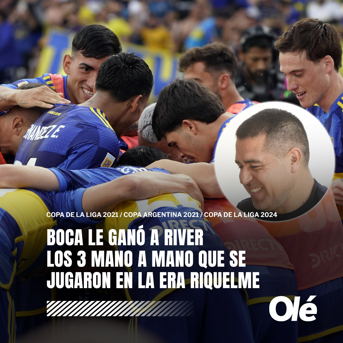 🔵🟡 ¡3° mano a mano seguido que Boca le gana a River: TODOS los que se jugaron en la era Riquelme fueron para el Xeneize!

⚽️ Así quedó el historial en los mano a mano:
21 partidos / Boca 8 / River 13
