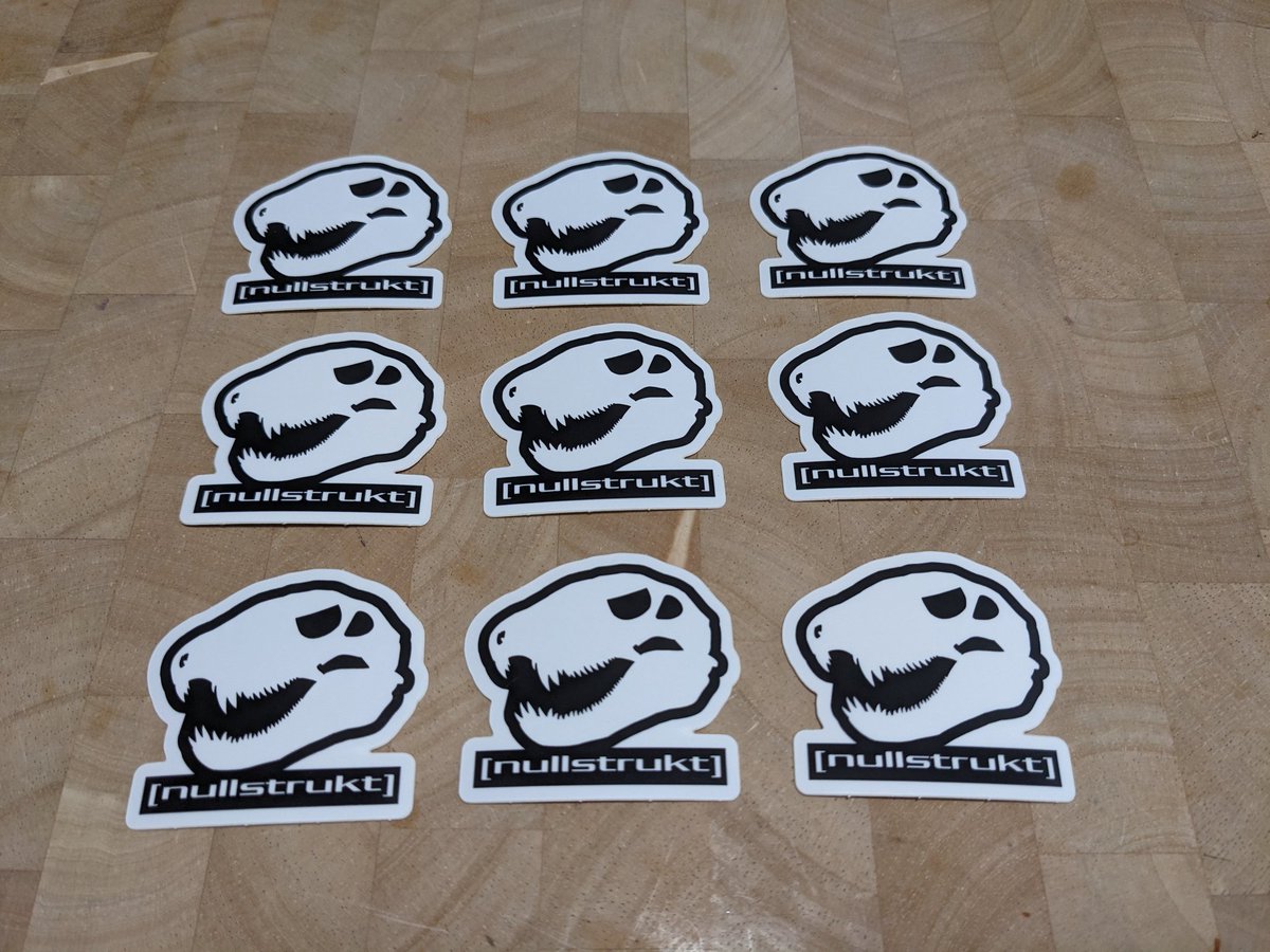 So I finally have DJ stickers. If you're going to be at @FurryWeekend and want one, come find me! :)