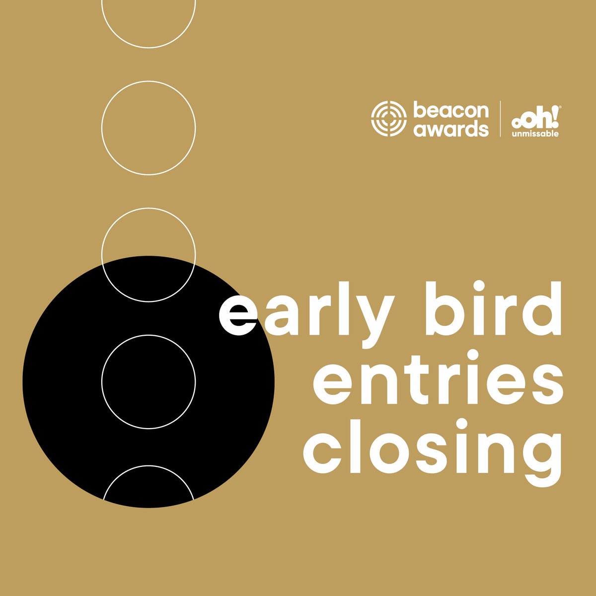 Don't miss your shot to shine at the 2024 beacon awards with oOh!media! 🌟 

Early Bird submissions end on Tuesday 23 April, 4pm. Visit our website for the call for entry document and to download entry forms: hubs.la/Q02tqHkf0

#beaconawards #EarlyBirdDeadline