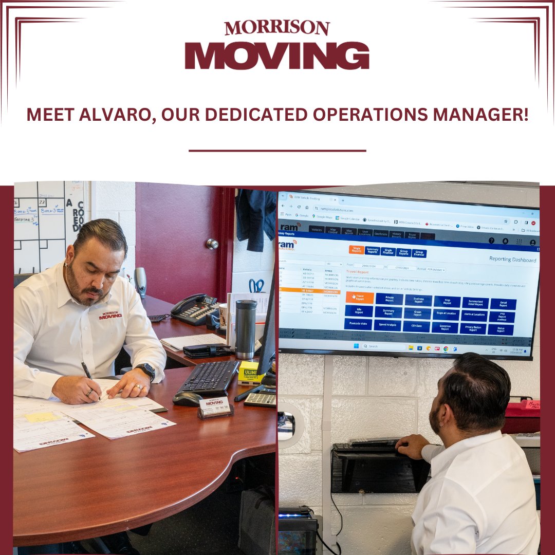 MorrisonMoving's tweet image. Meet Alvaro, our dedicated Operations Manager! 
With an eye for detail and a commitment to excellence, he ensures every move goes as planned. Whether coordinating logistics or managing the team, Alvaro's expertise makes every relocation seamless and stress-free. #MorrisonMoving