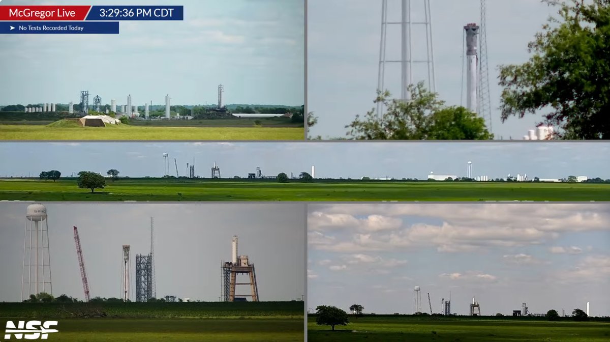 Over at SpaceX, McGregor: B1086, a Falcon Heavy side booster for GOES-U launching NET in late June, is preparing to Static Fire as part of its acceptance testing.

nsf.live/mcgregor