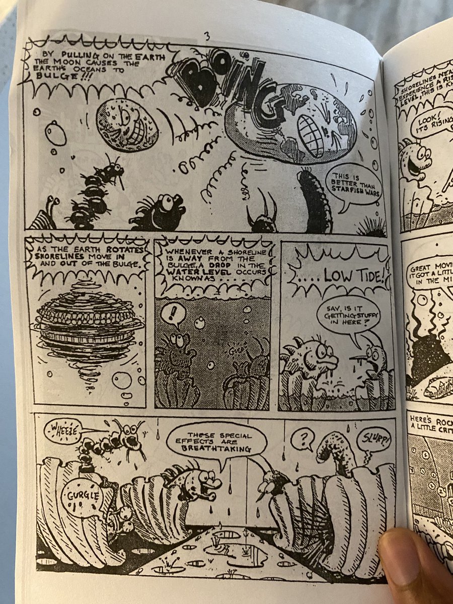 My good friend Kiana gave me this awesome gem on my birthday! It’s a comic titled The Intertidal Zone created by Steven Hillenburg in ‘89. He made it back when he taught for Orange County Marine Institute (now Ocean Institute). It eventually became the inspiration for SpongeBob!