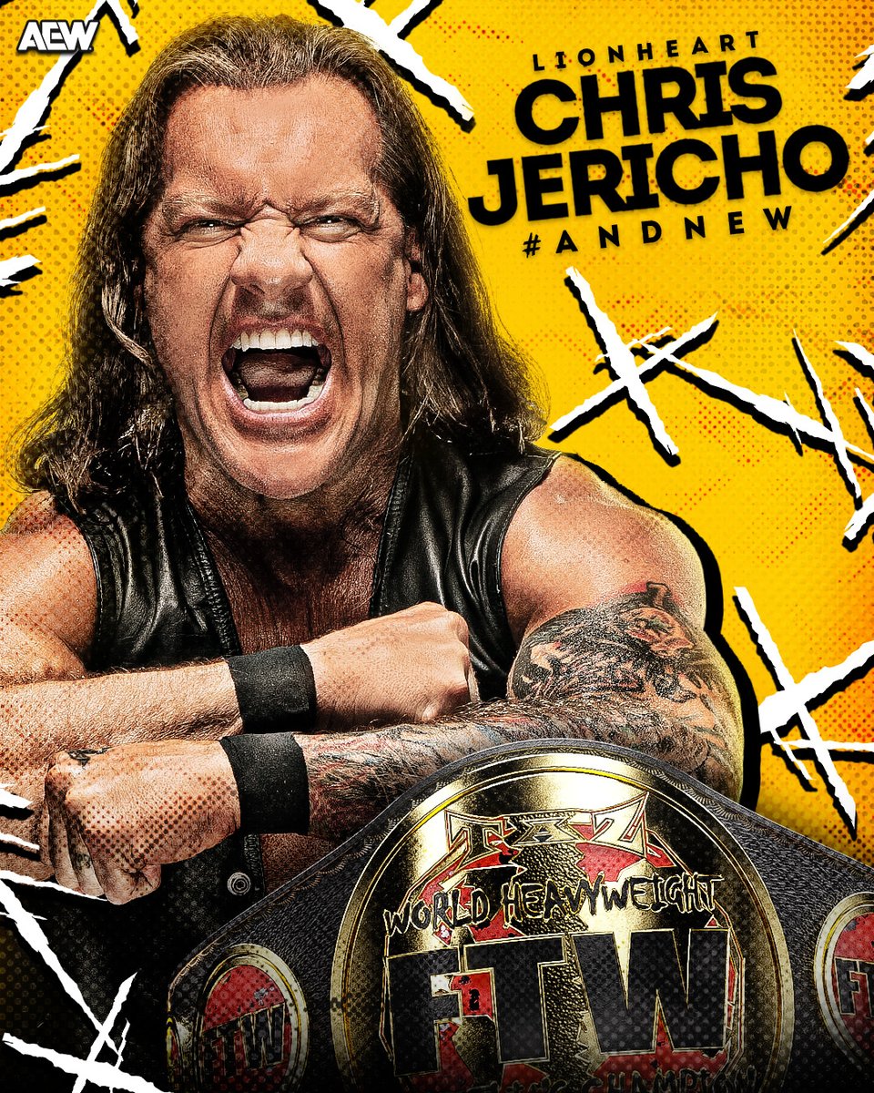 #AndNEW! Your NEW #FTW Champion - ‘The Learning Tree’ Chris Jericho! @IAmJericho