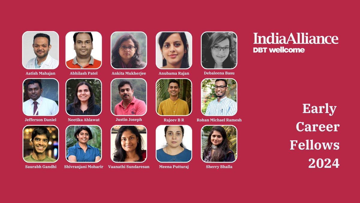 DBT/WT India Alliance (@india_alliance) on Twitter photo Over the next few weeks, we will highlight the researchers and projects funded by DBT?WT India Alliance in 2024.
Read the first part of our article about #EarlyCareerFellows and their projects funded in 2024: indiaalliance.org/news/early-car…
<a href="/DBTIndia/">Department of Biotechnology</a> <a href="/wellcometrust/">Wellcome</a> <a href="/PIB_India/">PIB India</a> Over the next few weeks, we will highlight the researchers and projects funded by DBT?WT India Alliance in 2024.
Read the first part of our article about #EarlyCareerFellows and their projects funded in 2024: indiaalliance.org/news/early-car…
<a href="/DBTIndia/">Department of Biotechnology</a> <a href="/wellcometrust/">Wellcome</a> <a href="/PIB_India/">PIB India</a>