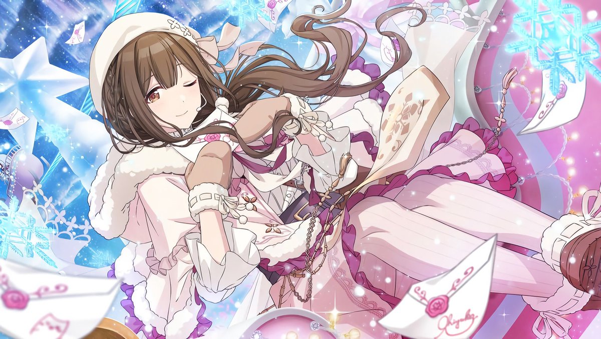 Chiyuki has some really pretty cards 🤍🤍
#idolmaster #シャニマス