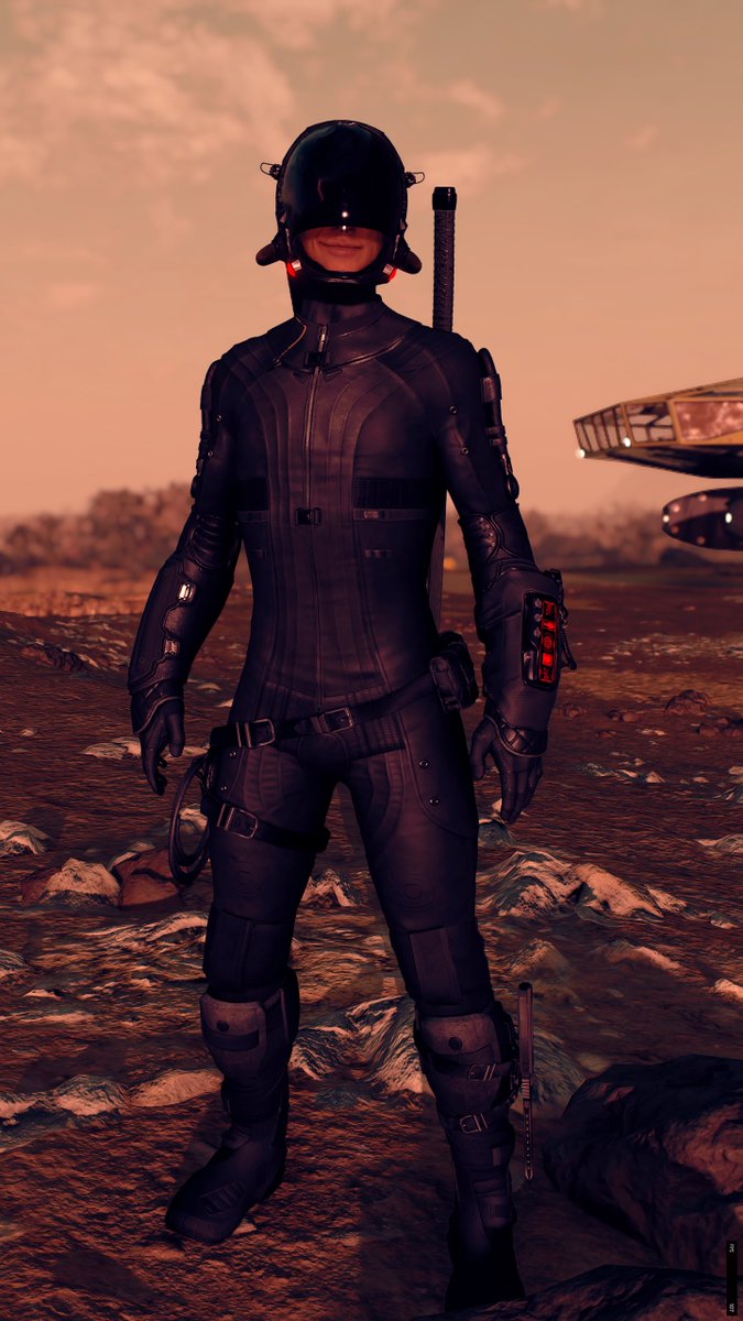 Mod: Infiltrator 2
Comes w/:

Outfits: 1
Spacesuits: 1
SleeveTech: 1
Swords: 1
Shades: 1
Gloves: 1
Belts: 1
Belt Items: 3 (Grenades, Gun, Rope)
Backpacks: 2 (Clothing items)
Boostpacks: 4 
Helmets: 7 (Clothing Items)
Helmets: 6 

Link: nexusmods.com/starfield/mods…