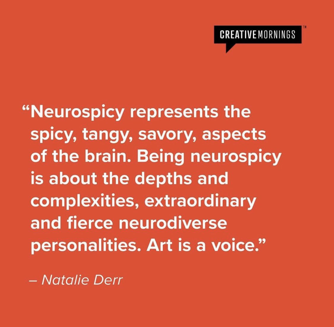 TheWoodzick's tweet photo. LOVE these quotes from the spicy @creativemorning talk by the incredible Natalie Derr! 🌶️🌶️🌶️ https://t.co/Hu8zPAxExv