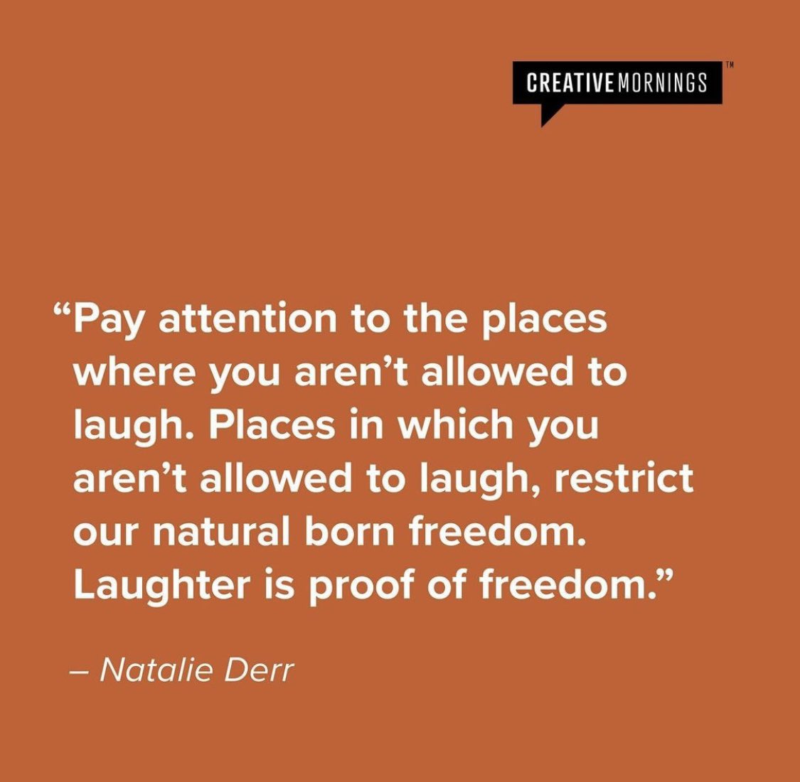 TheWoodzick's tweet photo. LOVE these quotes from the spicy @creativemorning talk by the incredible Natalie Derr! 🌶️🌶️🌶️ https://t.co/Hu8zPAxExv