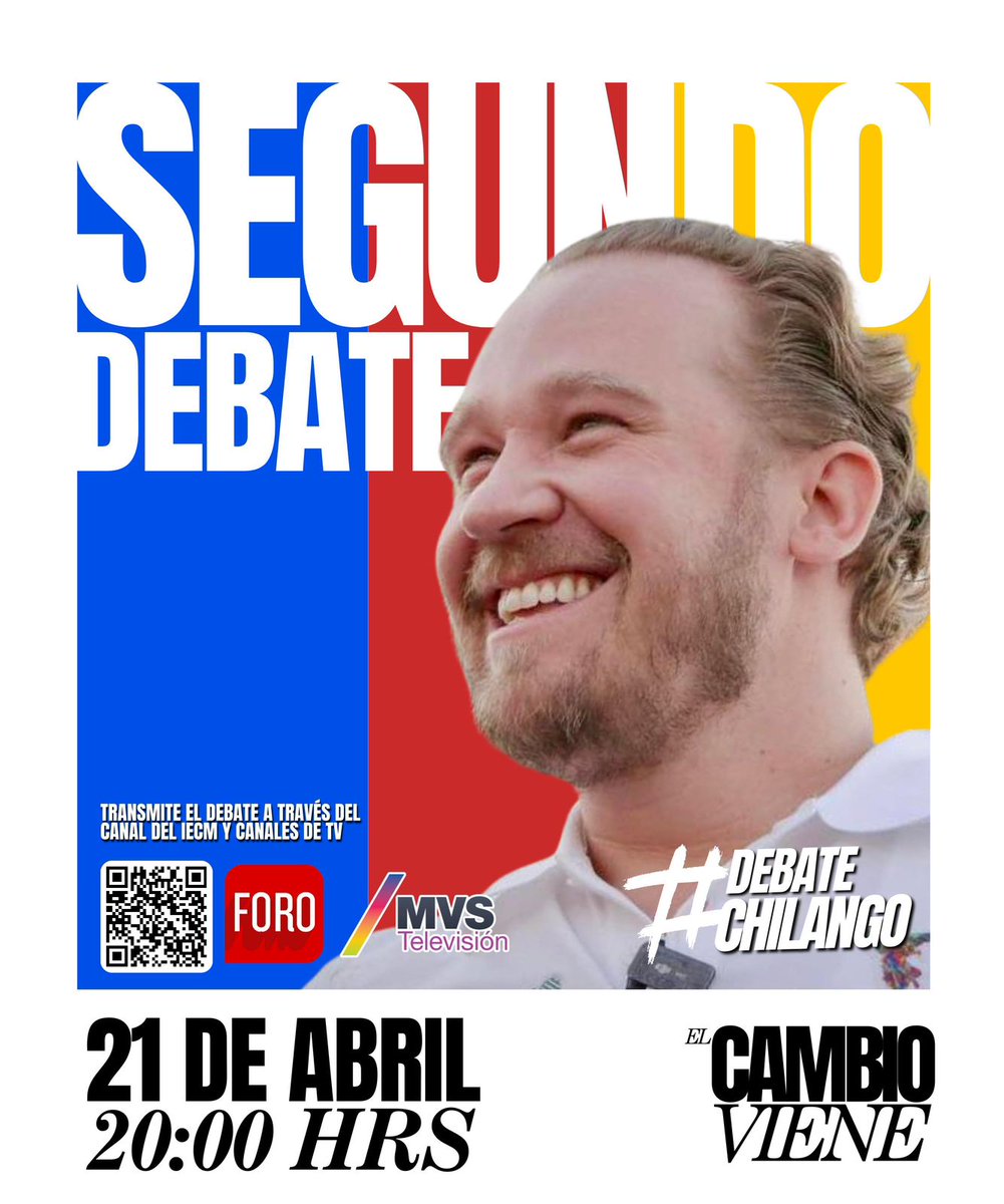 ¿Listos para el #DebateChilango? 

📺 Les invito a verlo a través de Foro (@nmas) en el Canal 4 de TV o 152 de Sky. 
📢 Terminando estaré participando en el #PostDebate. ¡No te lo pierdas!