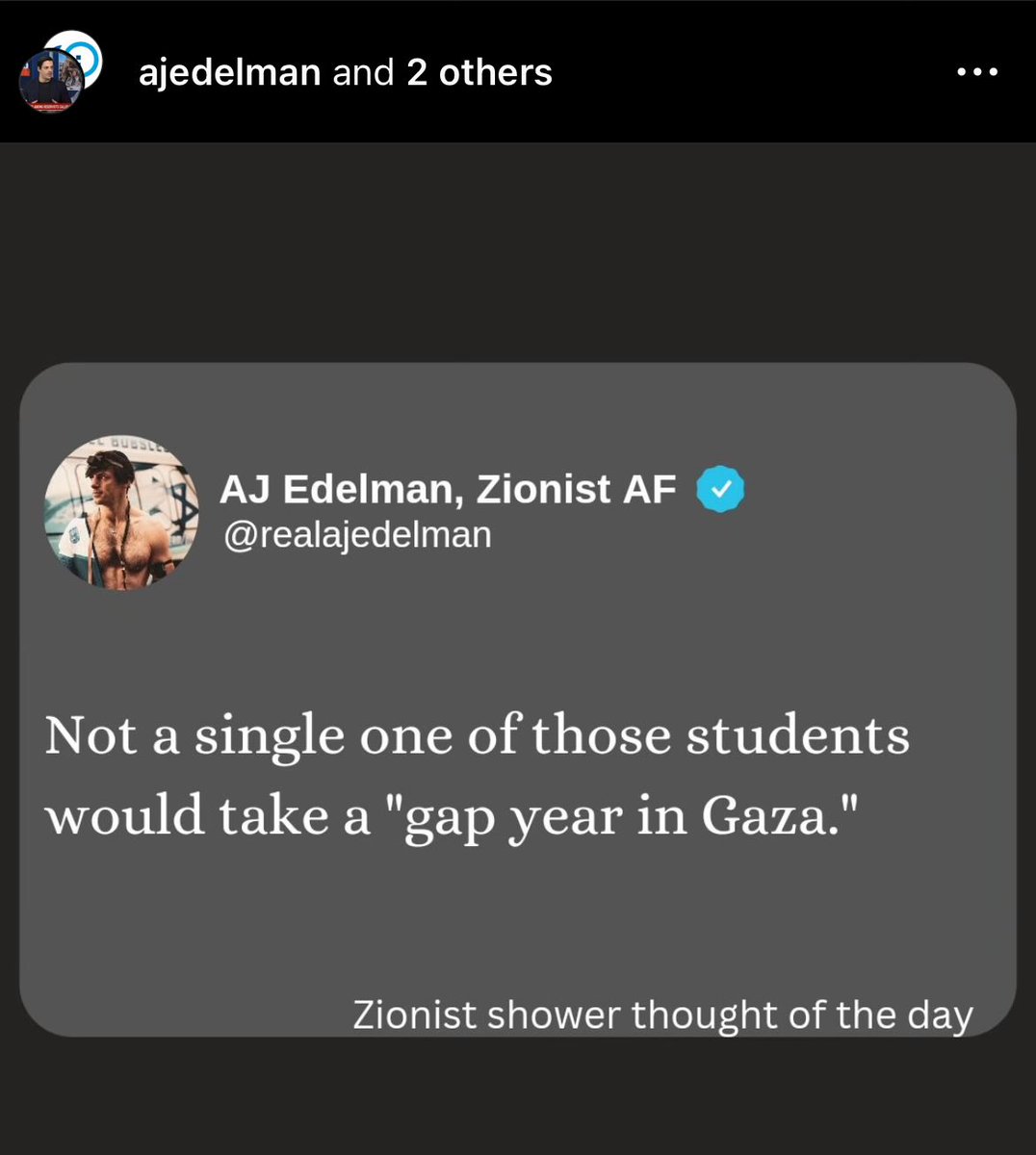 No one can because Israel destroyed every single university in Gaza in the last six months.