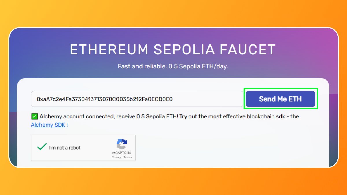 4️⃣ Sepolia水龙头➢ 访问指定网站：https://t.co/6IL50hu4RY ❍ 输入您MetaMask钱包的地址❍ 获取测试代币