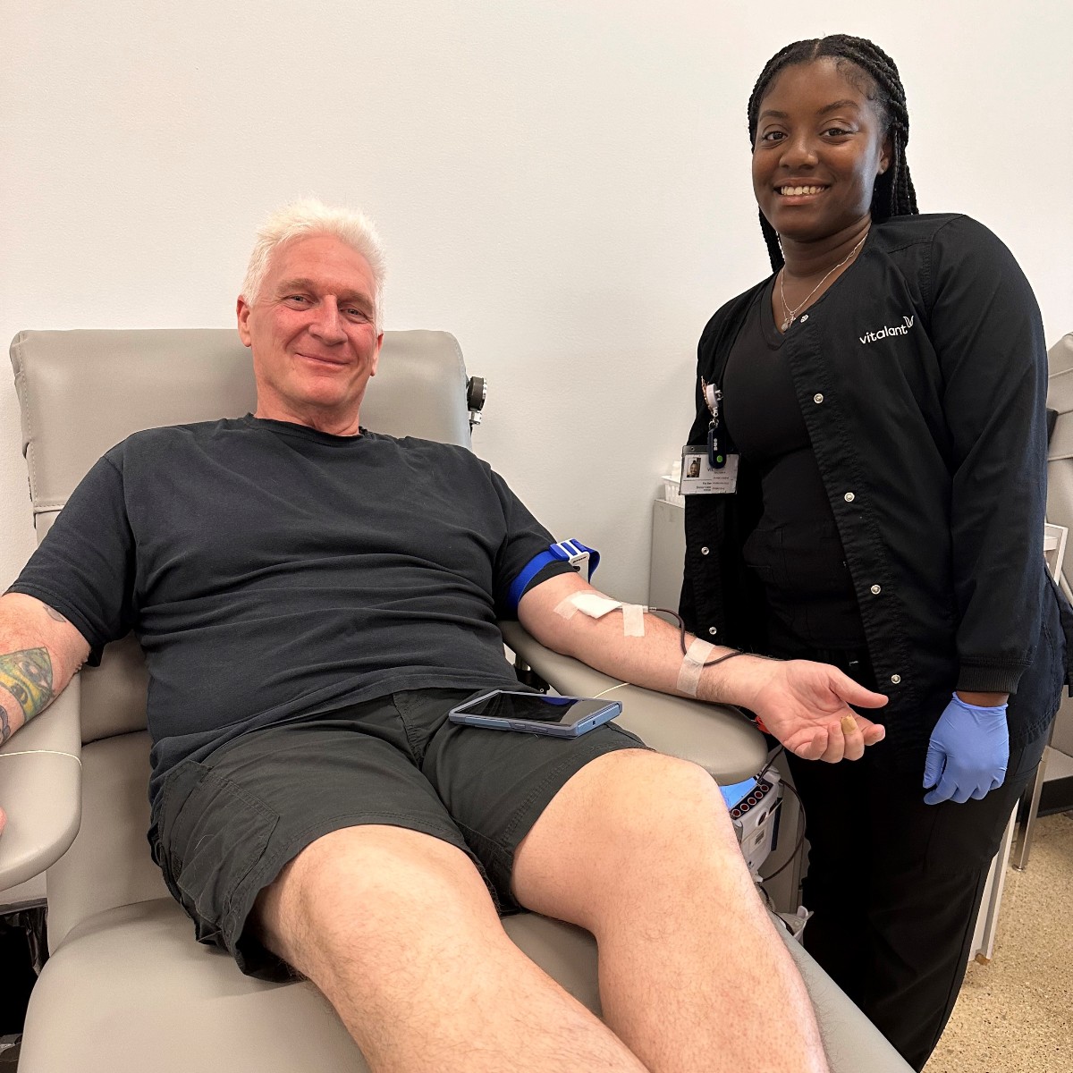 Wondering if you can #GiveBlood? Most of the population is eligible, but only 3% donate. Join amazing donors like Bill and make a vital impact for patients relying on blood transfusions. Make your next appointment to save lives: vitalant.org