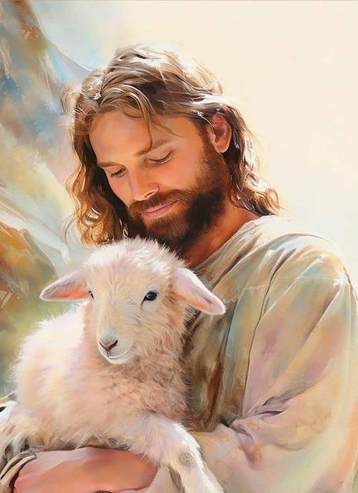 Jesús:

"Yo soy el buen pastor. El buen pastor da su vida por las ovejas"