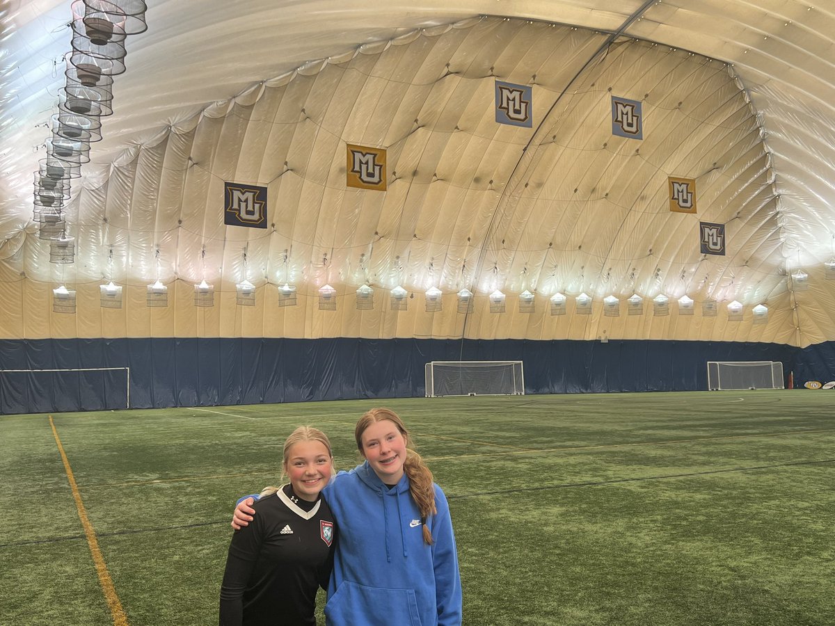 Had a great day at the @MarquetteWSOC ID Camp. Thank you @CoachAllenSTL and coach @jacquelinebaetz !! @SCWAVEROC @GAcademyLeague @ImYouthSoccer