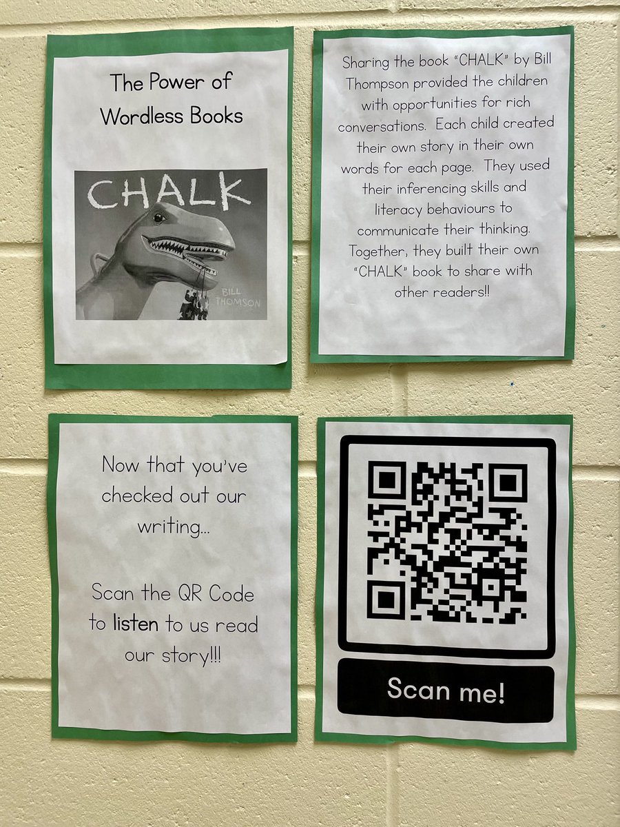 Mrs. Boughner and Mrs. Weylie’s Kindergarten class has been writing stories to go alongside images from no word books. Students created an original story that is both descriptive and exciting!