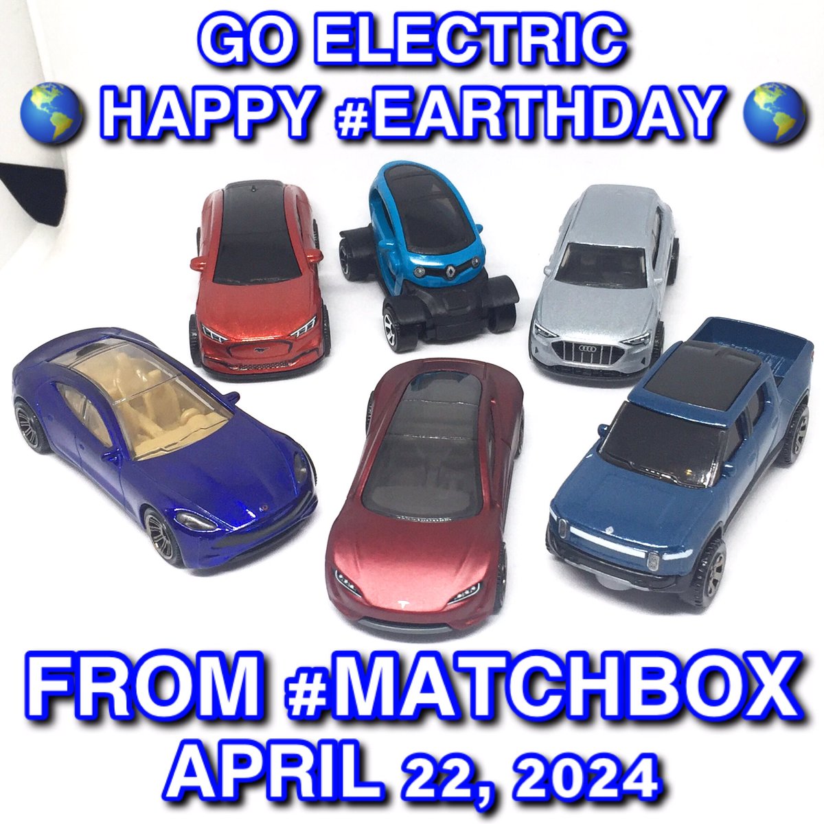 c_recca's tweet photo. #MatchboxMonday | Go #Electric ⚡️. #HappyEarthDay 🌎 to everyone from #Matchbox from @Mattel. | Thank you 🙏🏻😊. Please like ❤️ &amp; RT 🔃. Follow 👉 @c_recca
#EarthDay #EarthDay2024 #MatchboxDiecast #MatchboxCars #Mattel #Diecast #Cars #DiecastCars #164Scale #164Diecast #164Cars https://t.co/uvSNl0K6ce