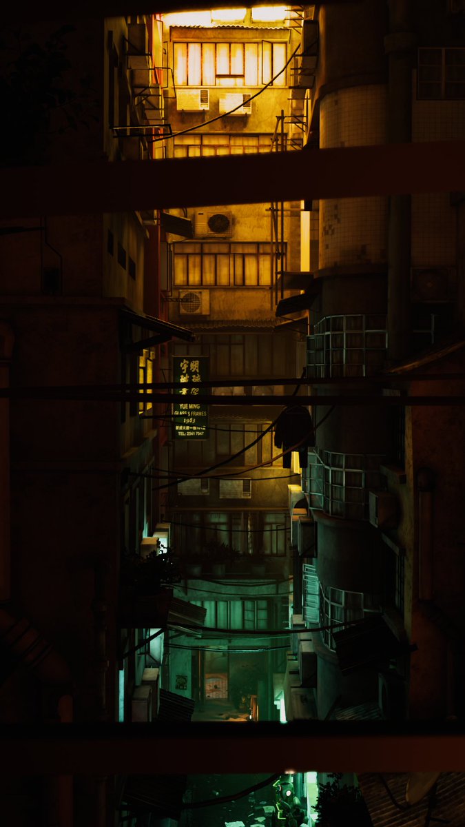 "Complex 7" by Fins is a walled city filled with cats, robots, and something angry in the subway. Found my way in through a connected district near open waters, but I guess the way back there is shutdown for now. 

#VRChat #VRChat_world紹介