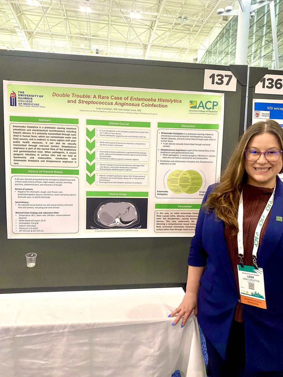 UICIMEM's tweet photo. Double trouble is what we IM-EMs are usually referred to . . . But also a pretty cool name for a great case our very own @lena_carleton presented at @ACPIMPhysicians in Boston this weekend! https://t.co/9qIK9xVFCS