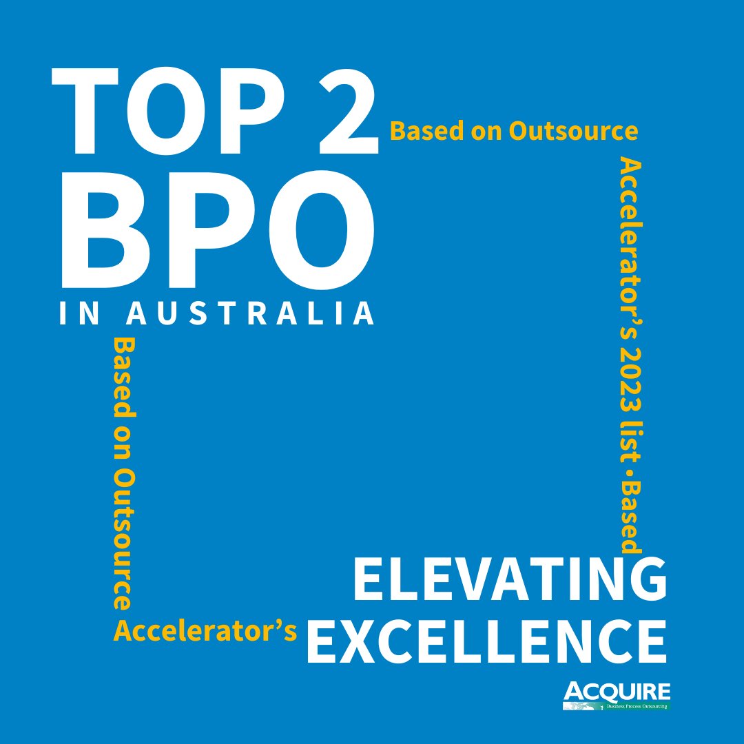 As one of Australia's #leadingBPO companies, based on Outsource Accelerator's List 2023, we specialize in delivering #onshoresolutions that businesses require for enhanced efficiency and excellence. Acquire the onshore advantage by visiting acquirebpo.com/case-studies/a… #AcquireBPO