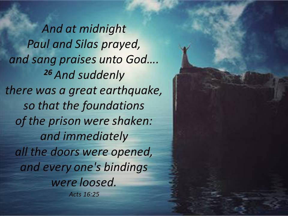 April 22—Meditation: Praise the Lord right now in order to experience the release from bondage that always accompanies true praise.