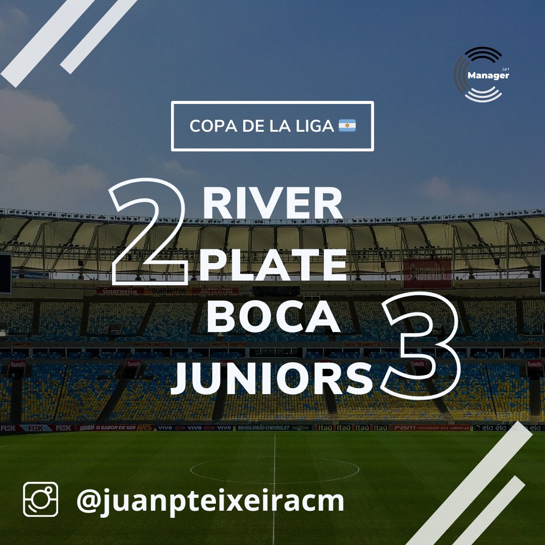#CopaDeLaLiga ⚽️🏆🇦🇷 | #CuartosDeFinal 

⚪🔴 @RiverPlate 2️⃣
🔵🟡 @BocaJrsOficial 3️⃣

#CopadelaLigaenAboti #futbolargentino #BocaJuniors #RiverPlate