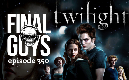16 sweet years after the #twilightsaga broke box office skin with glitter and vampires, the @FinalGuys are tearing apart Twilight for their 350th episode.