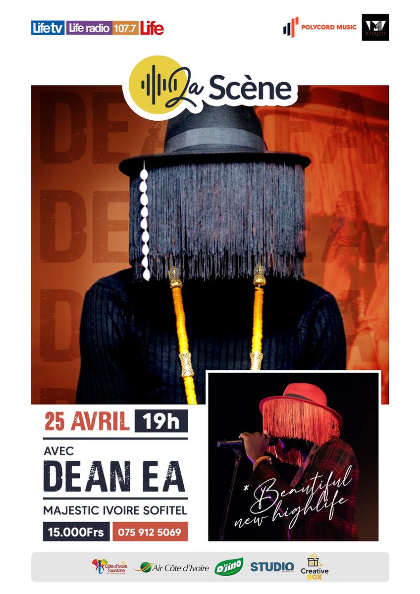 DeanEA11's tweet photo. Rdv ce 25 Avril dans la salle de cinéma du Majestic Ivoire 💪🏾❤️🎉
#agnirockstars https://t.co/bnljjG3SCq