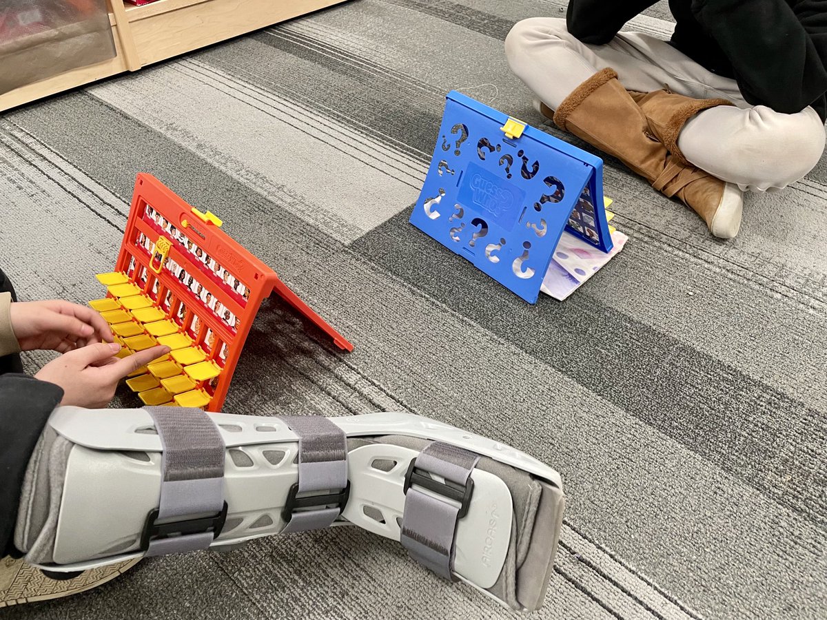 Board game play continues to develop student social emotional learning during indoor recesses due to inclement weather.