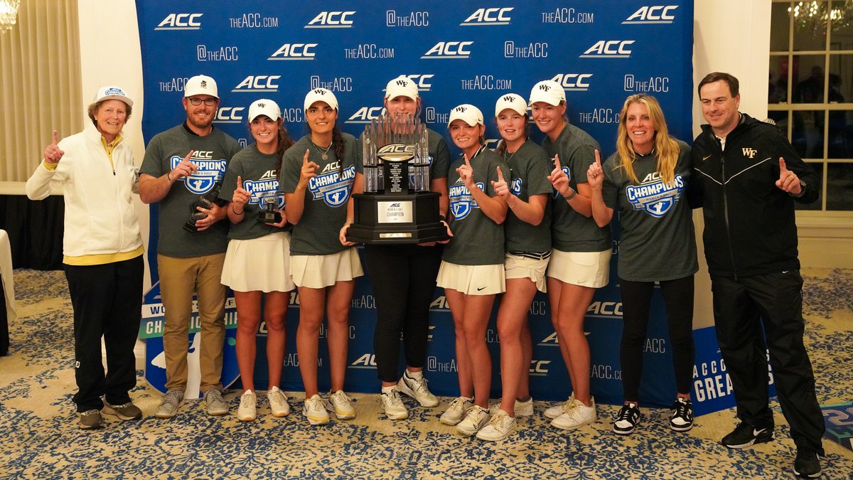 'What a week! Winning an individual championship and a team championship has been so rewarding.' 📰deacs.info/3UbcDcA #GoDeacs 🎩⛳️🏆