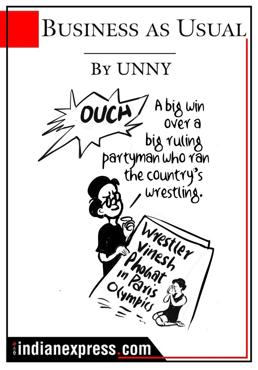 #BusinessAsUsual  by @unnycartoonist 

For more cartoons, check out: indianexpress.com/photos/e-p-unn…