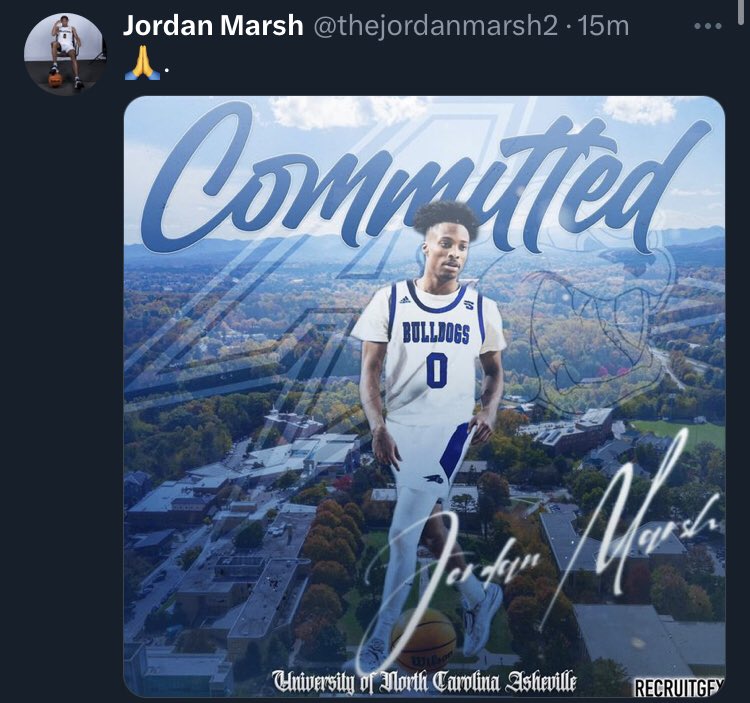 🚨App State transfer Jordan Marsh has committed to UNC Asheville

📊The 5’10” freshman averaged 6.2 PPG this past season

#AppState #UNCAsheville #CollegeBasketball #SunBeltMBB
